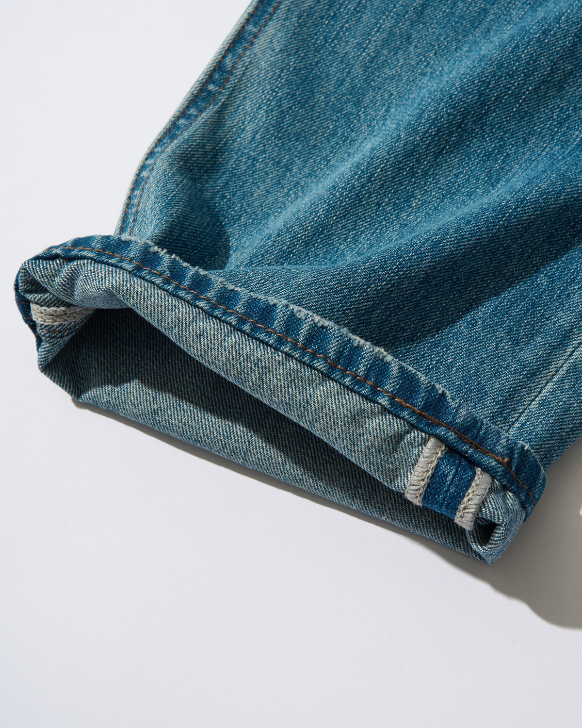 Cotton Blend Straight Denim