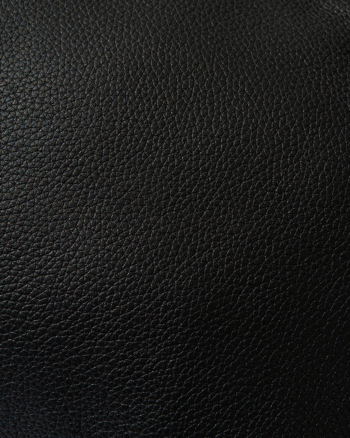 Round Curve Leather Bag black