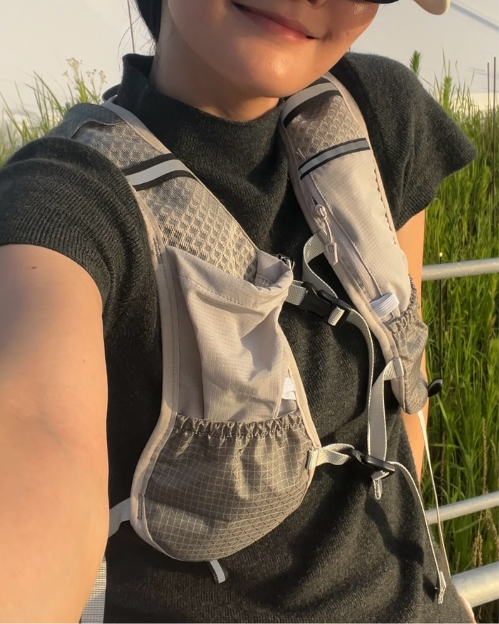 runner active vest gray