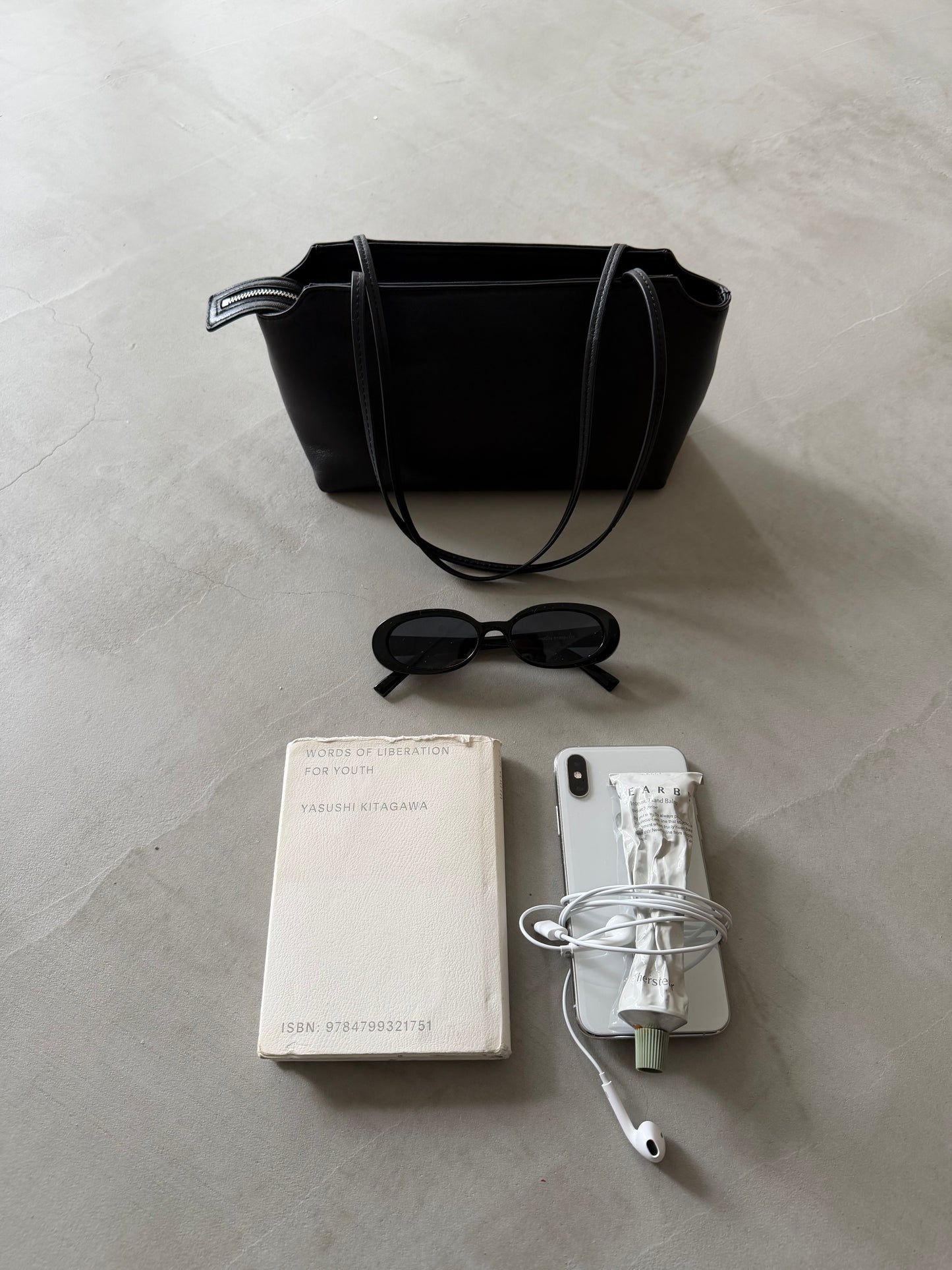 Smooth mini Boston Bag black