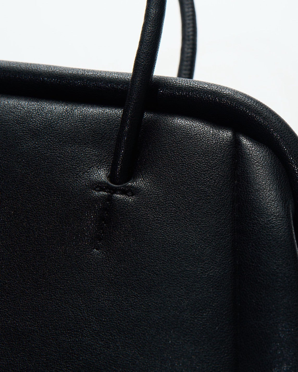 minimal Leather 2way Bag black