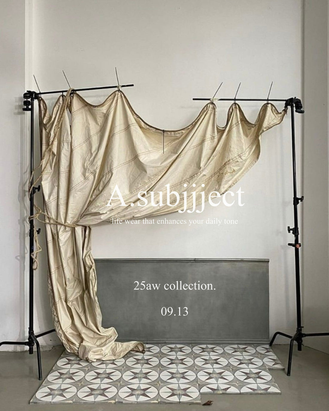 A.subjjject 25aw collection POPUP開催のお知らせ