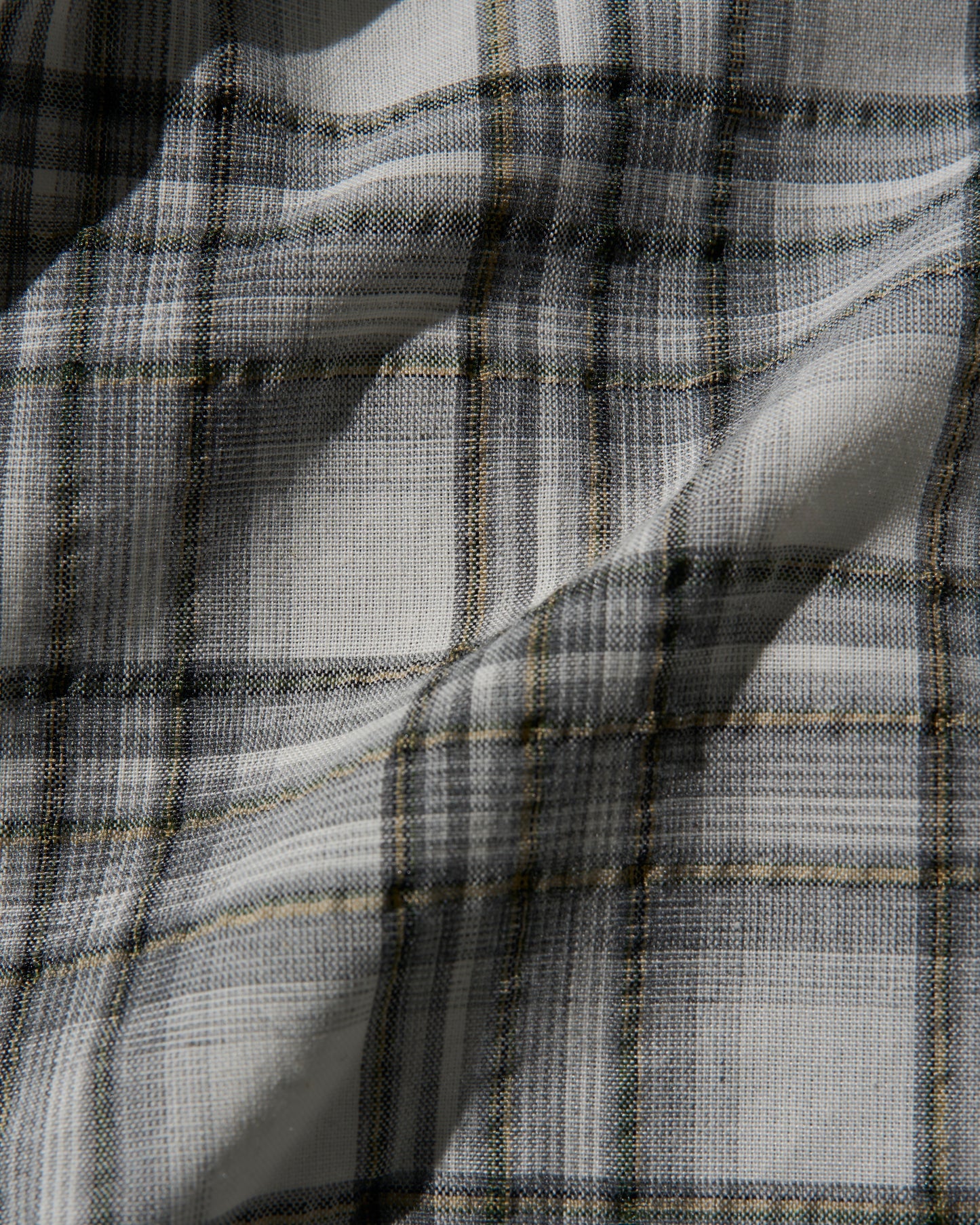 Sheer Check Airy Shirt gray