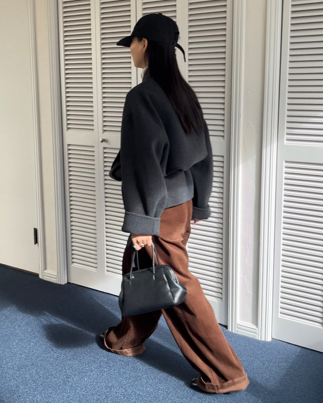 [11/27new] Drape Wool P-Coat gray 12月下旬～1月初旬入荷