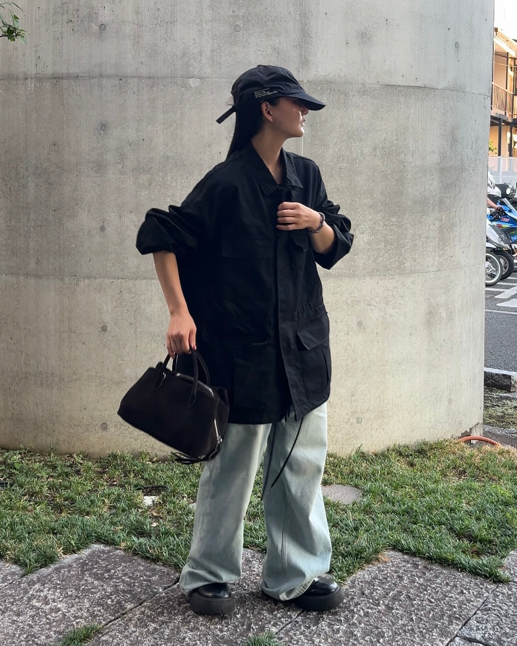 curve lose wide denim