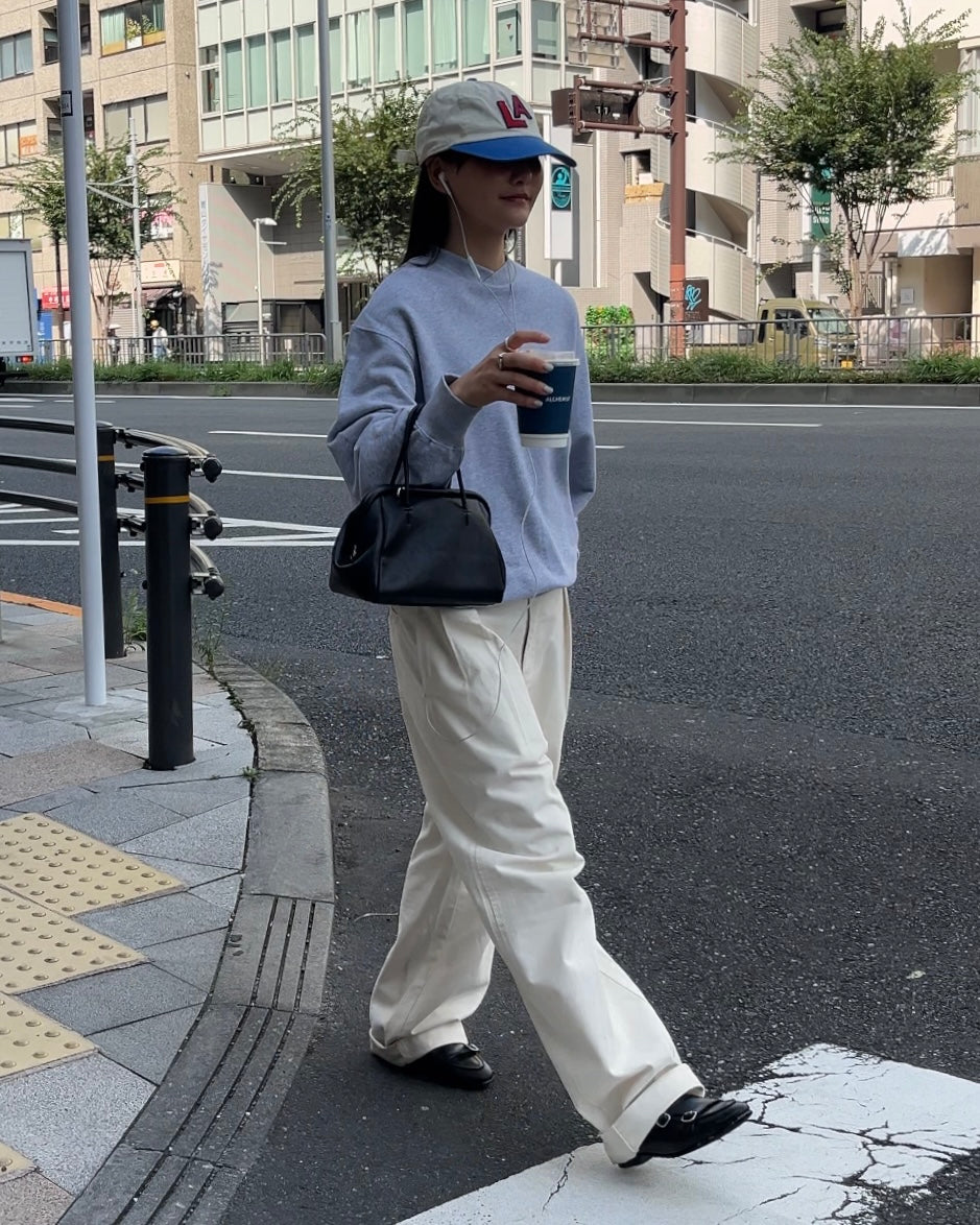 [9/18new][予約]Cotton Wide-Leg Pants 10月初旬～中旬入荷