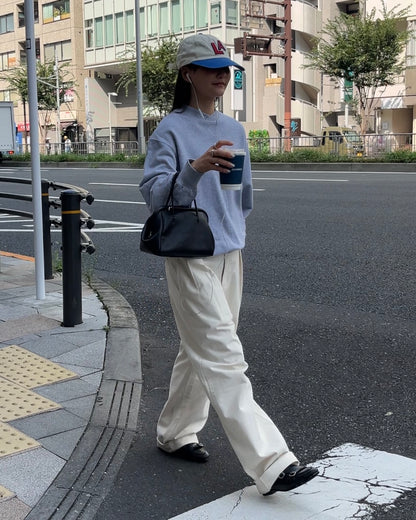 [9/18new][予約]Cotton Wide-Leg Pants 10月初旬～中旬入荷