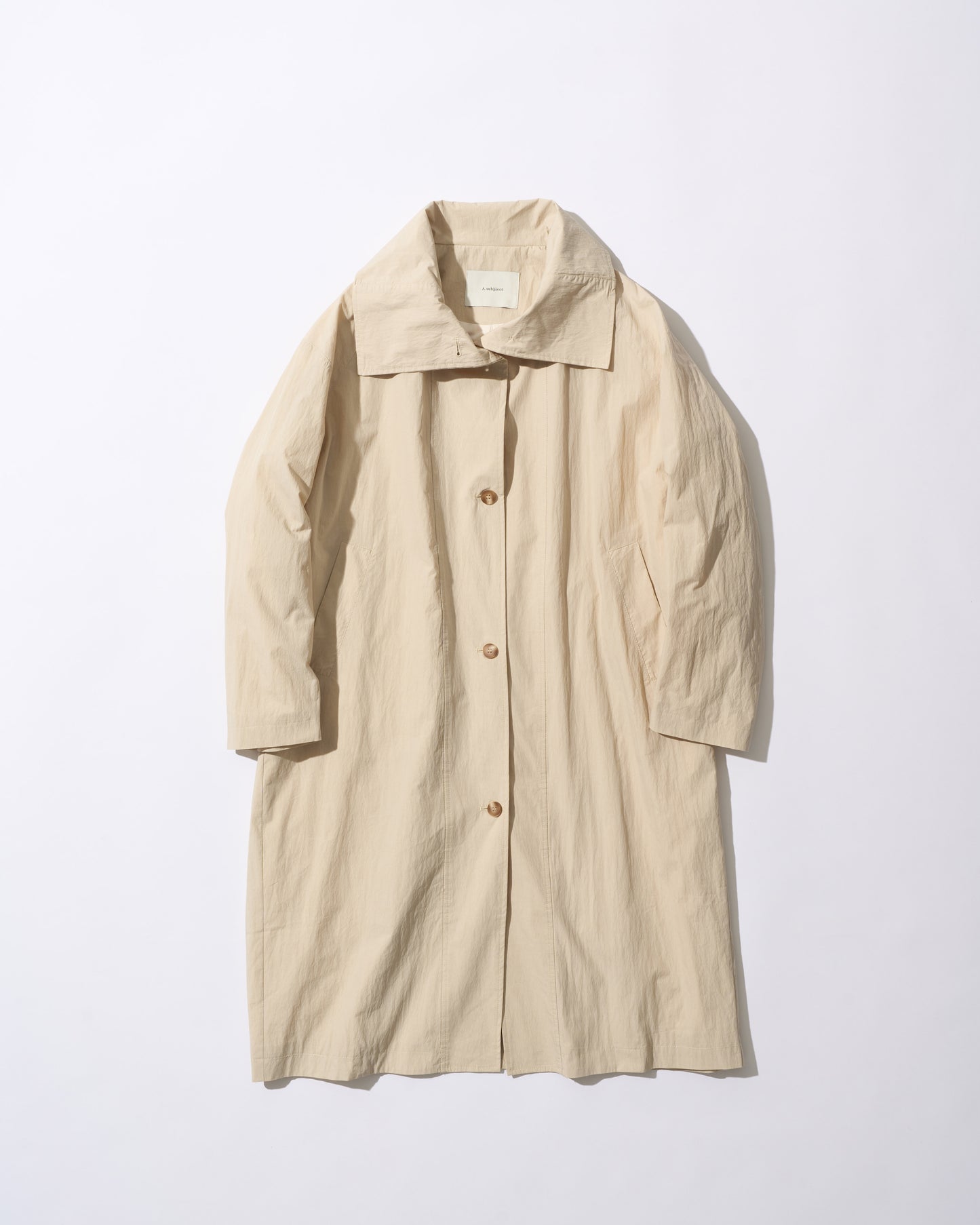 Cotton Nylon Soft Drape Coat