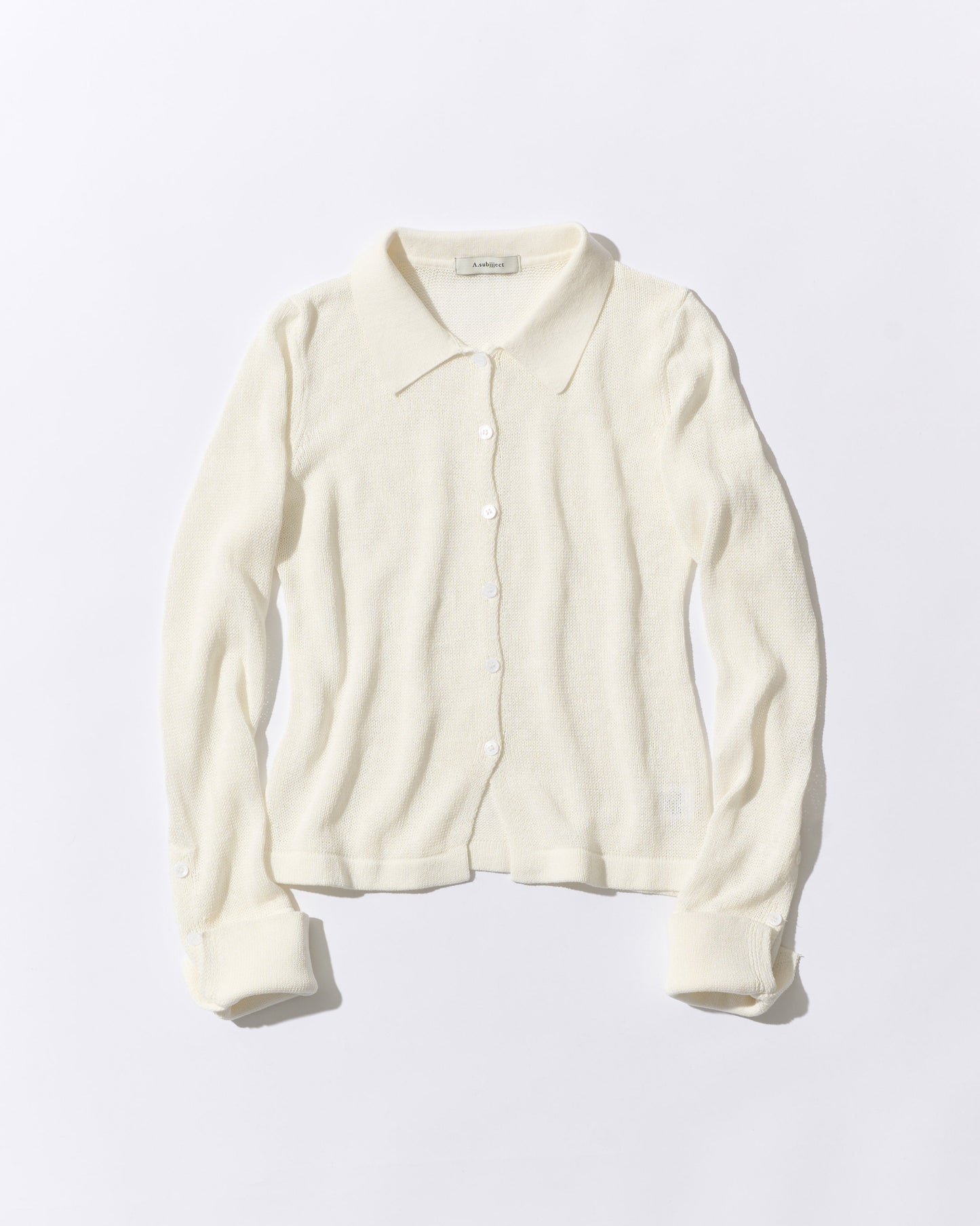Loose Frame Cardigan white