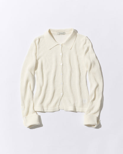 Loose Frame Cardigan white