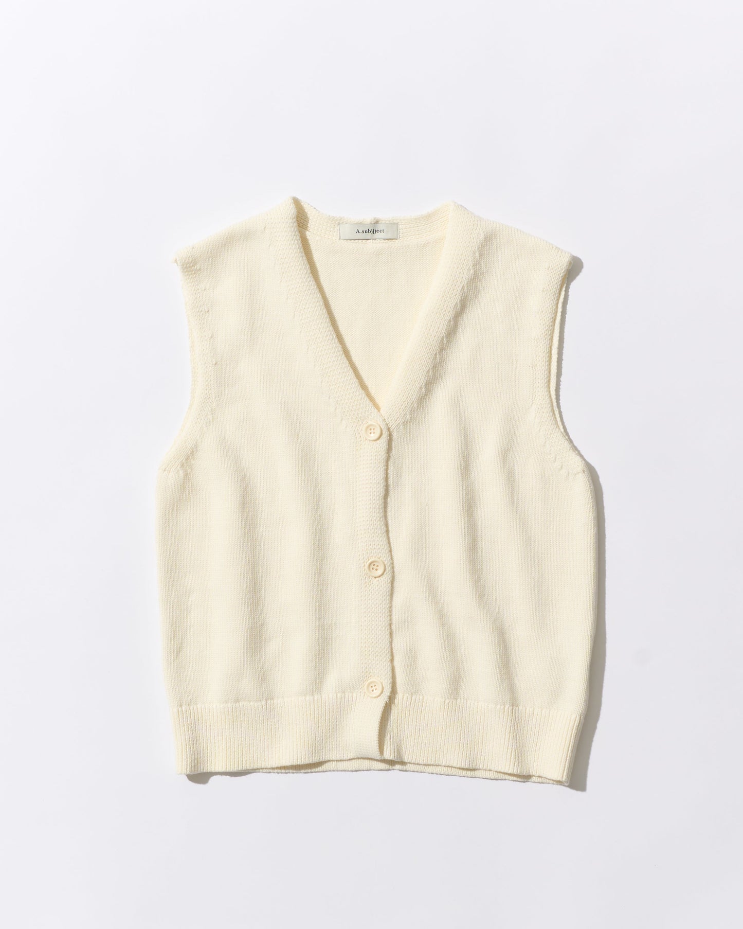 Cotton Easy Layer Vest white