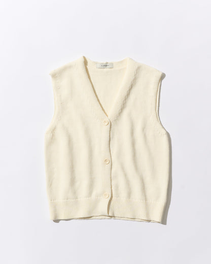 Cotton Easy Layer Vest white
