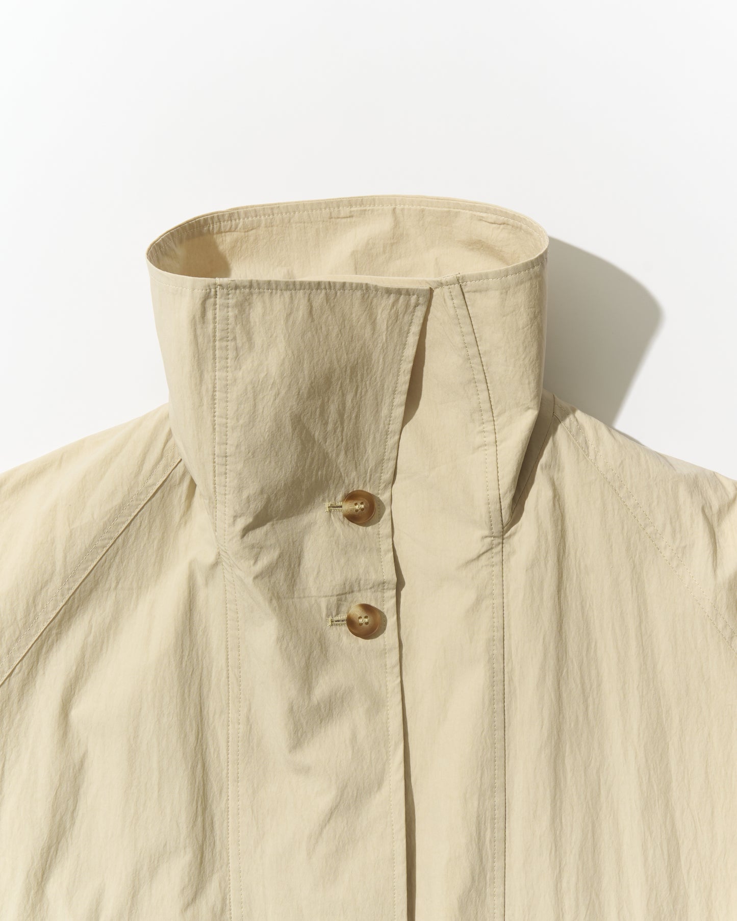 Cotton Nylon Soft Drape Coat
