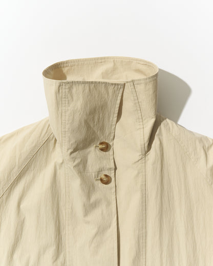 Cotton Nylon Soft Drape Coat