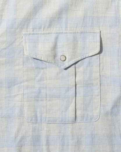 Cotton Check Drop-Shoulder Shirt