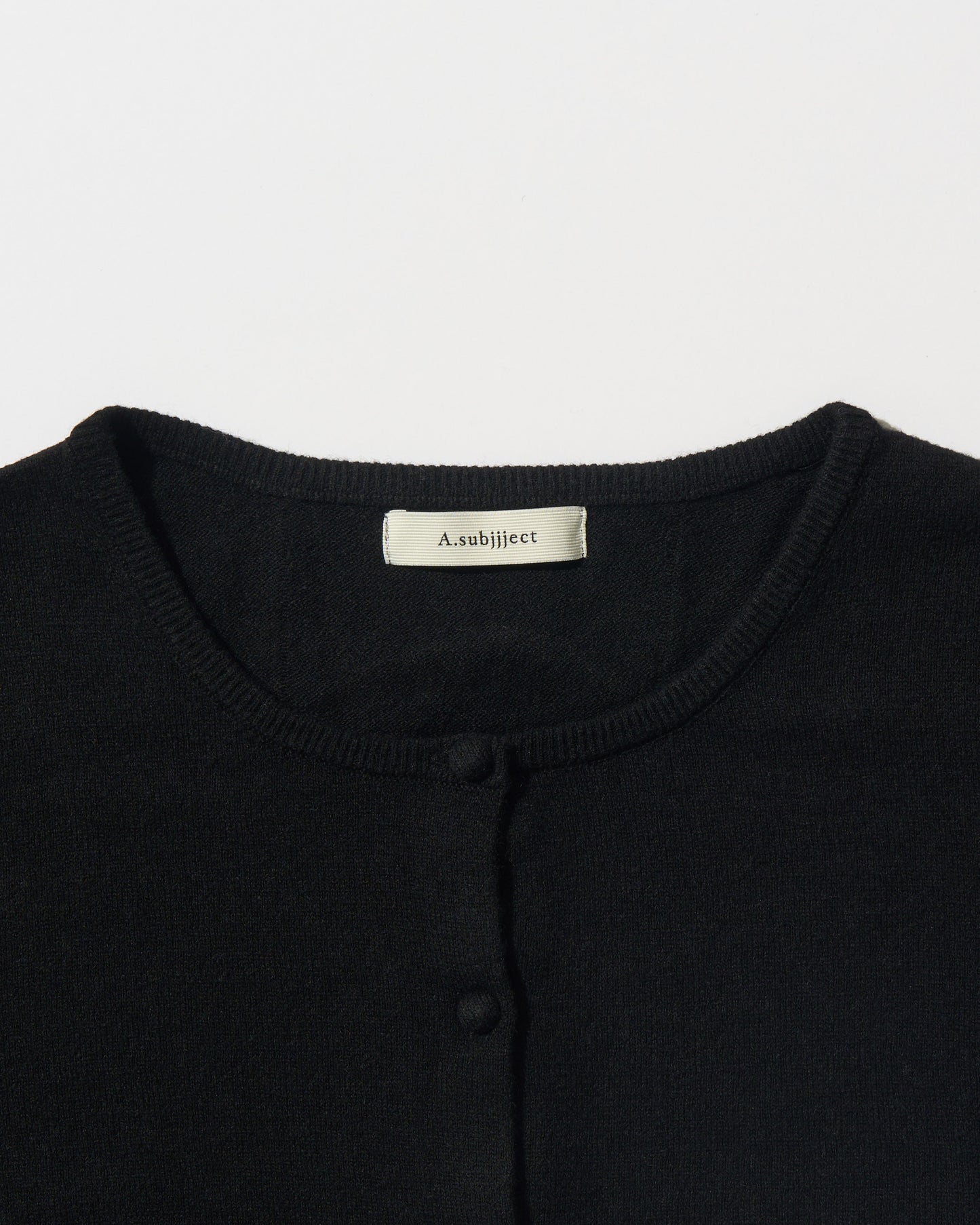 Linen Soft Compact Cardigan BLACK