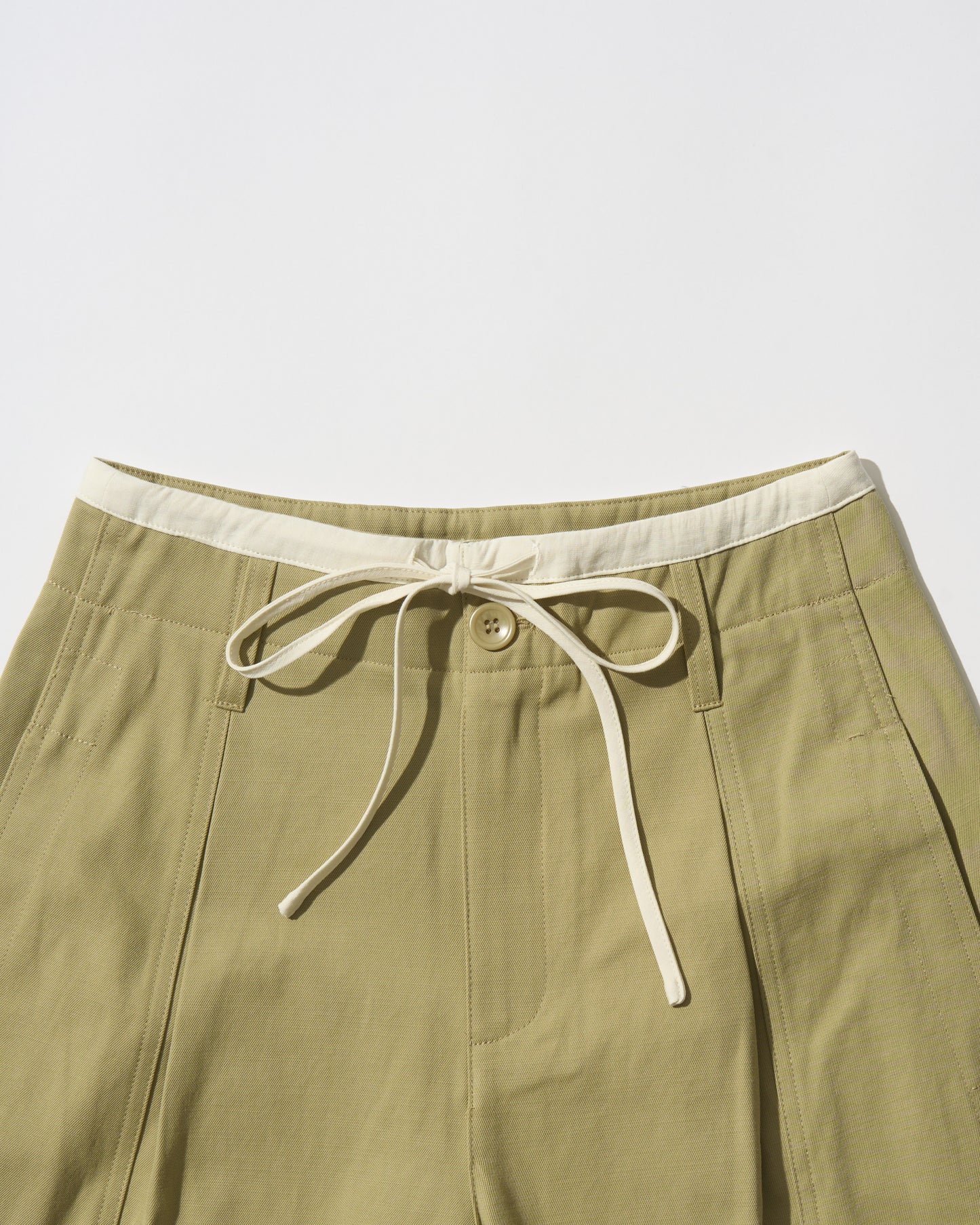 Cotton Tencel Wide Slacks beige