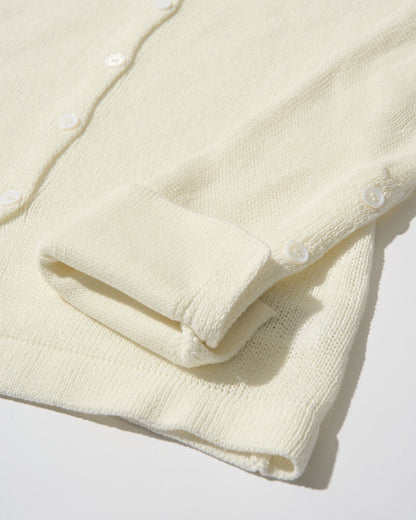 Loose Frame Cardigan white