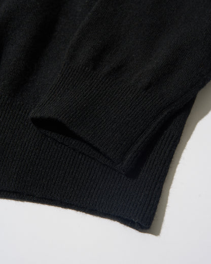 Linen Soft Compact Cardigan BLACK