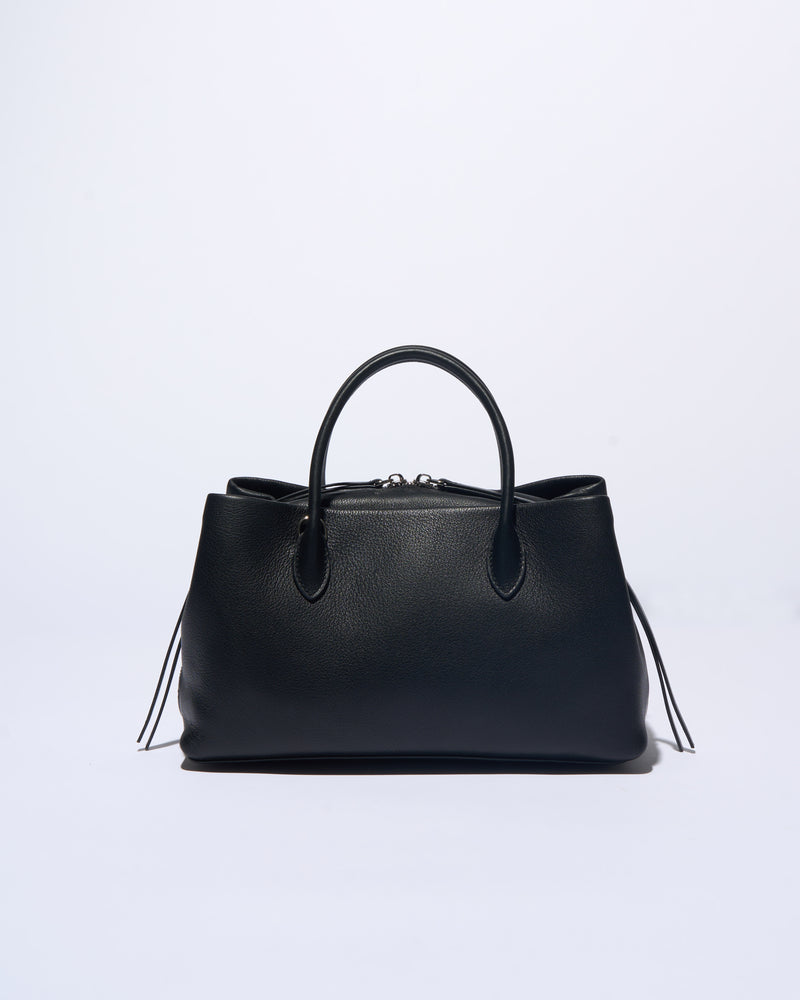 leather Boston square bag S