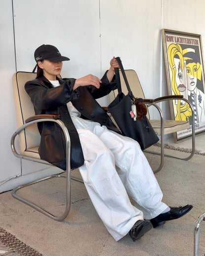 [2/12new] Cotton Wide Balance Pants