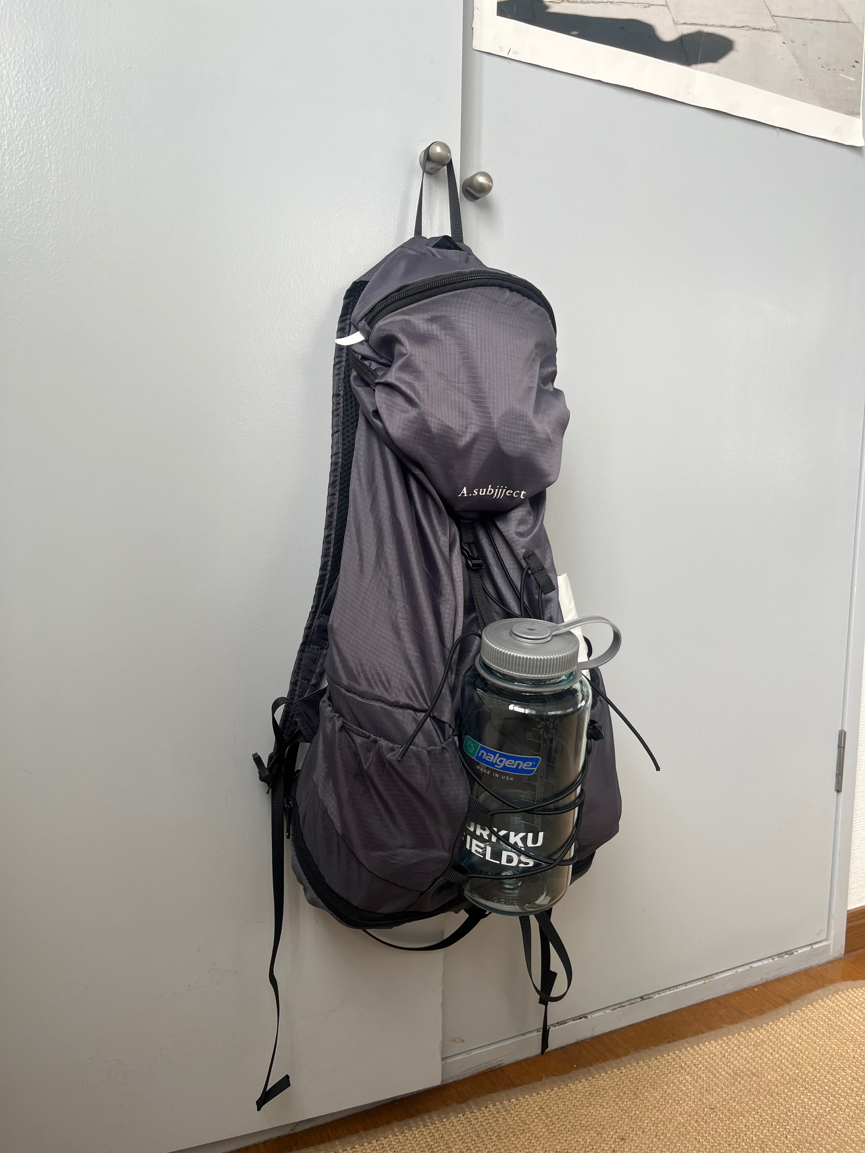 9/6restock］ Packable Trek Backpack black – A.subjjject