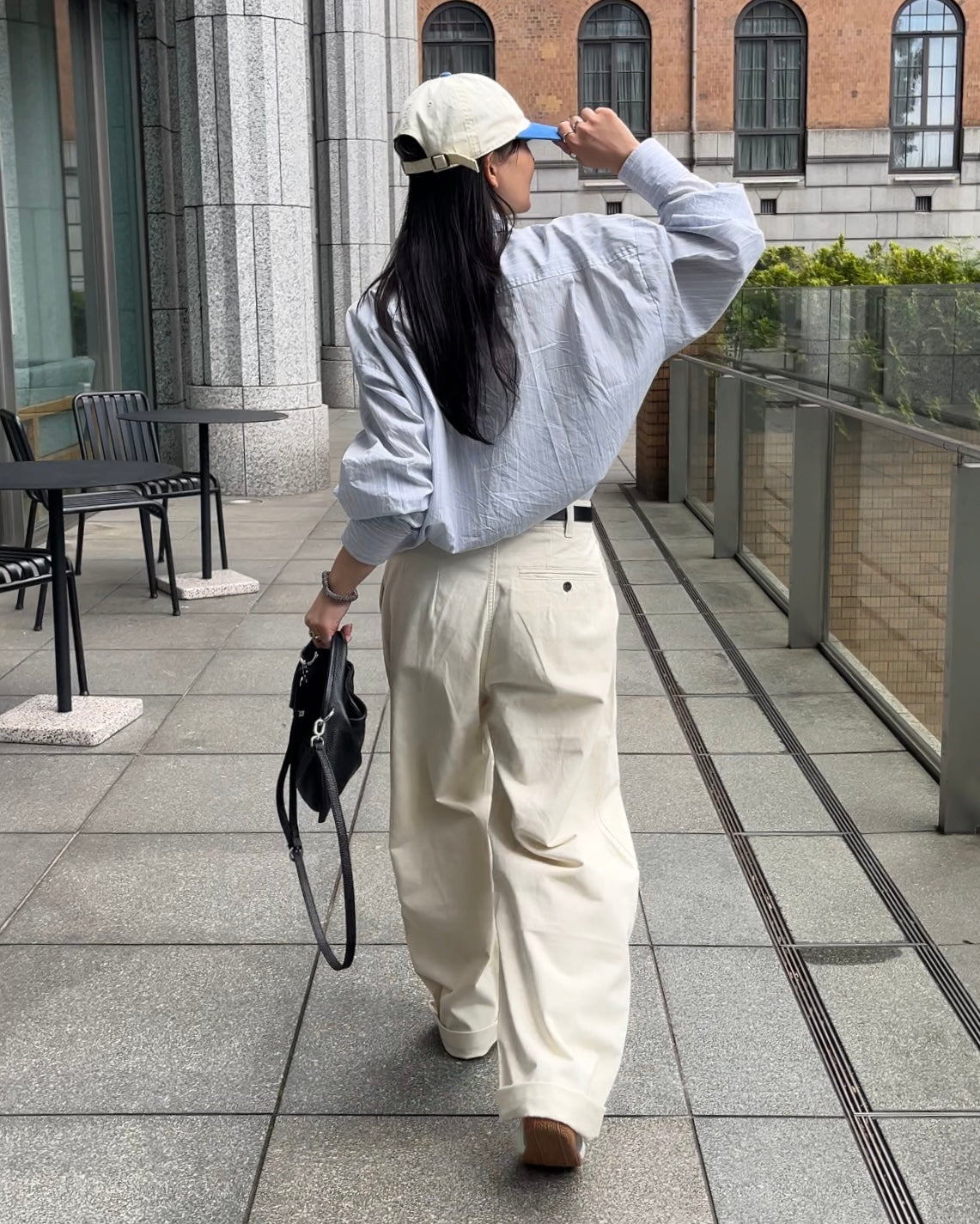 [9/18new][予約]Cotton Wide-Leg Pants 10月初旬～中旬入荷