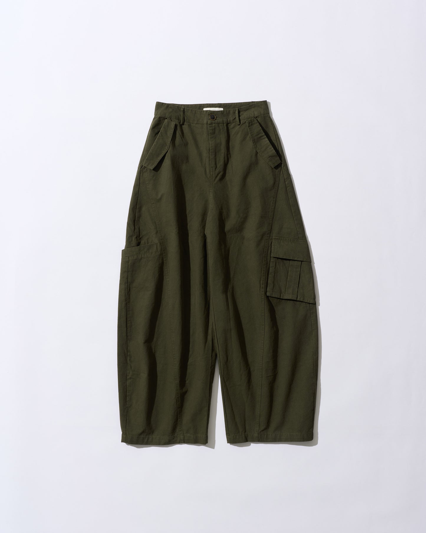 [6/11new]Cotton wide cago pants