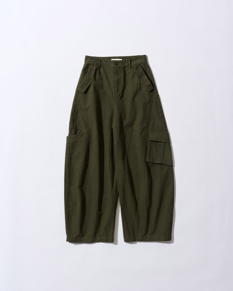 [6/11new]Cotton wide cago pants