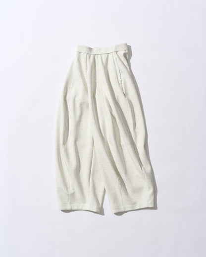 [5/21new]Curved Wide Sweat Pants oatmeal 6月上旬〜下旬入荷