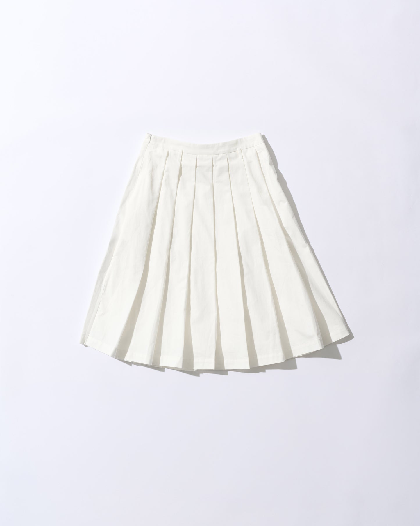 [5/7new]Cotton Full Line Pleated Skirt