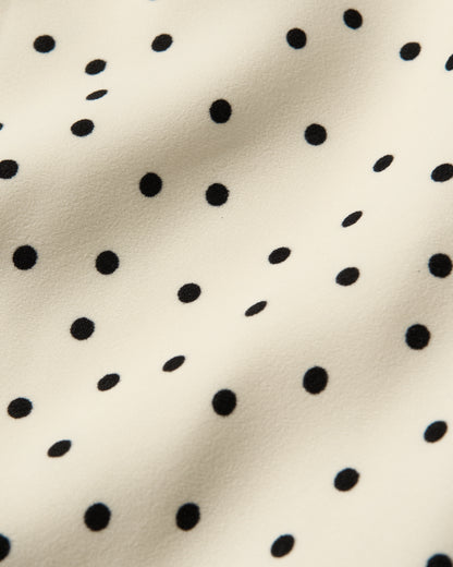 [6/18new]Fluid Dot Skirt white