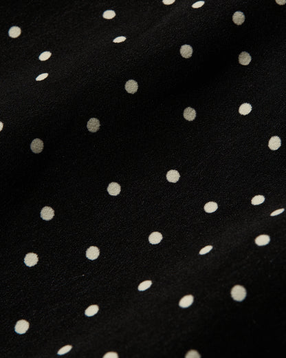 [6/18new]Fluid Dot Skirt black