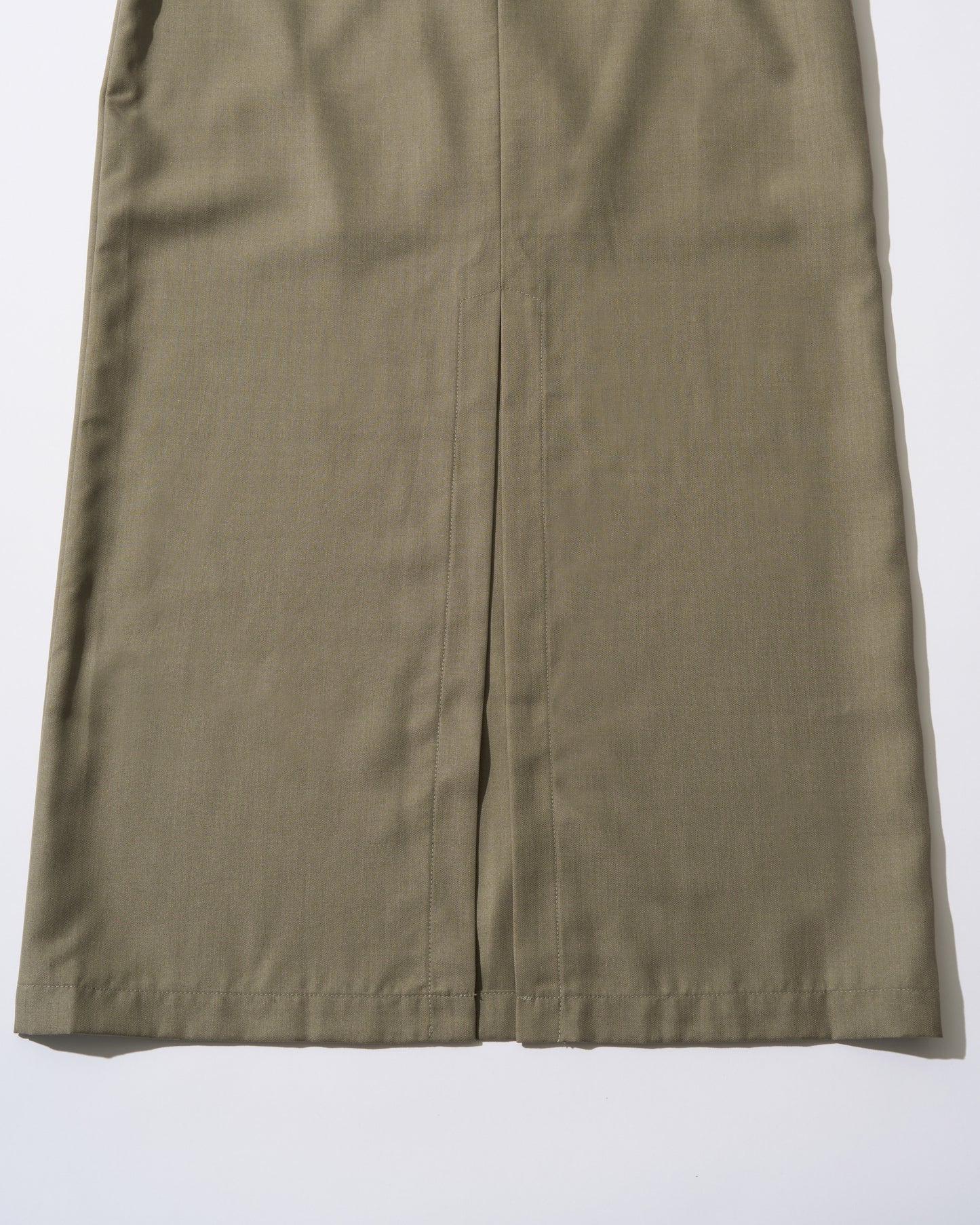 [6/4new]Smooth Straight Long Skirt  beige