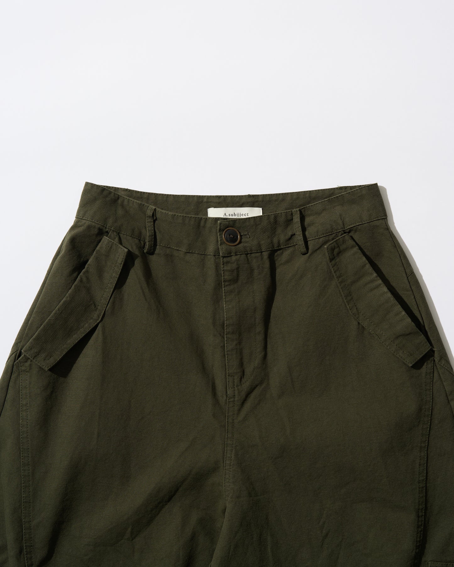 [6/11new]Cotton wide cago pants