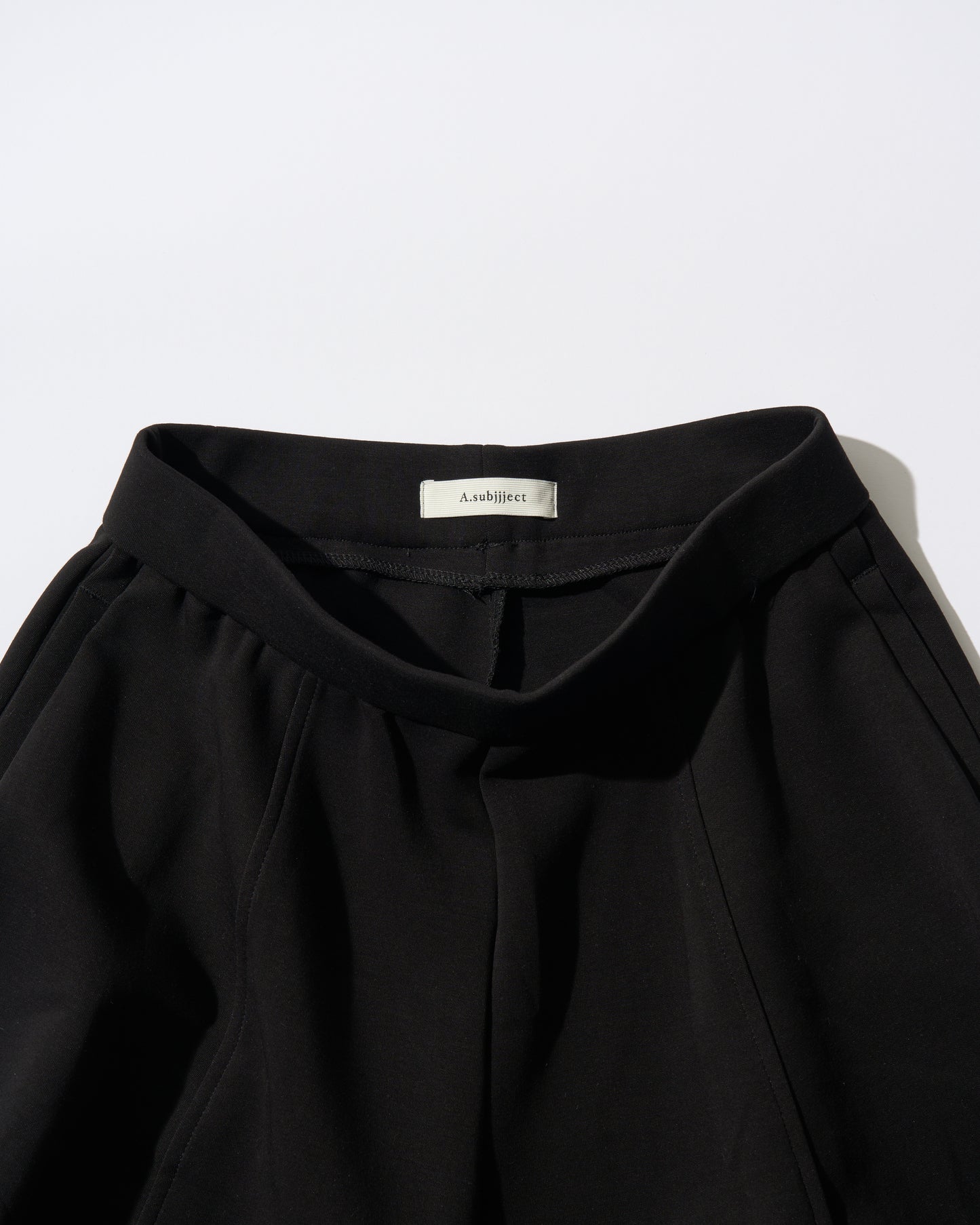 [5/21new]Curved Wide Sweat Pants black 6月上旬〜中旬入荷
