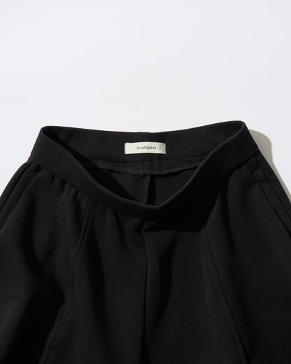 [5/21new]Curved Wide Sweat Pants black 6月上旬〜中旬入荷