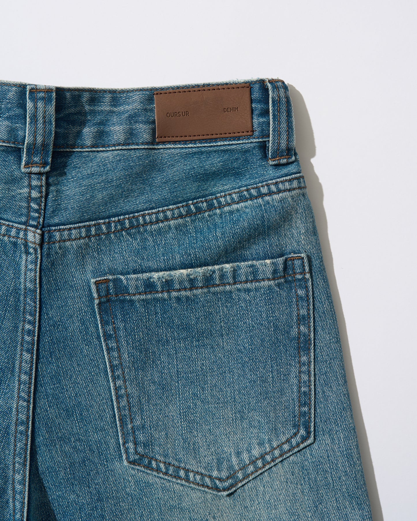 [4/23new]Cotton Blend Straight Denim