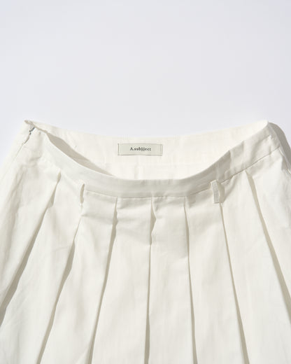 [5/7new]Cotton Full Line Pleated Skirt