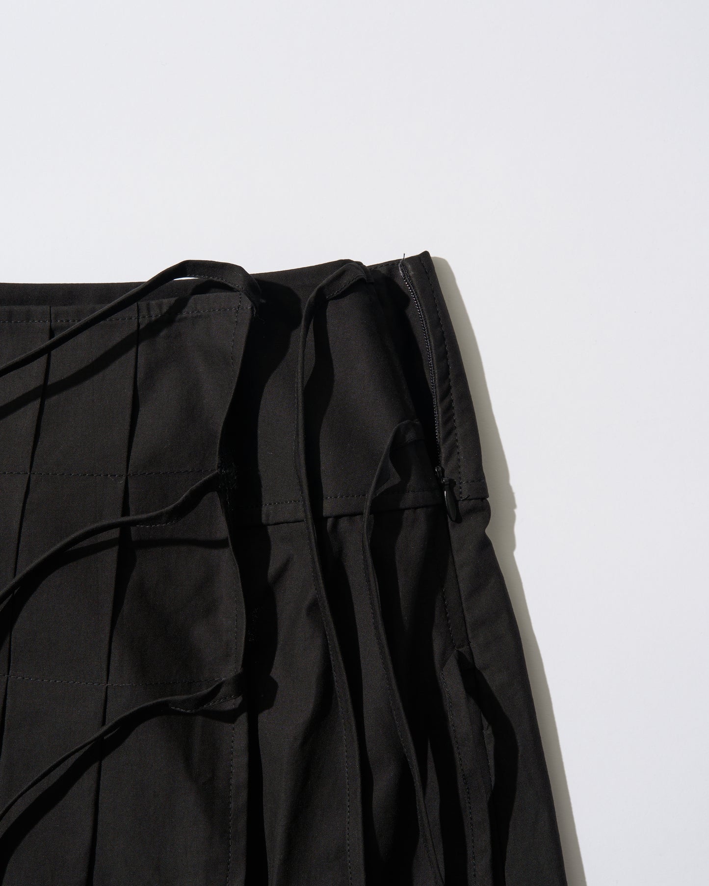 [6/11new]Cotton Pleated Wrap Skirt