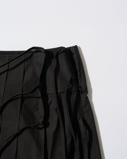 [6/11new]Cotton Pleated Wrap Skirt