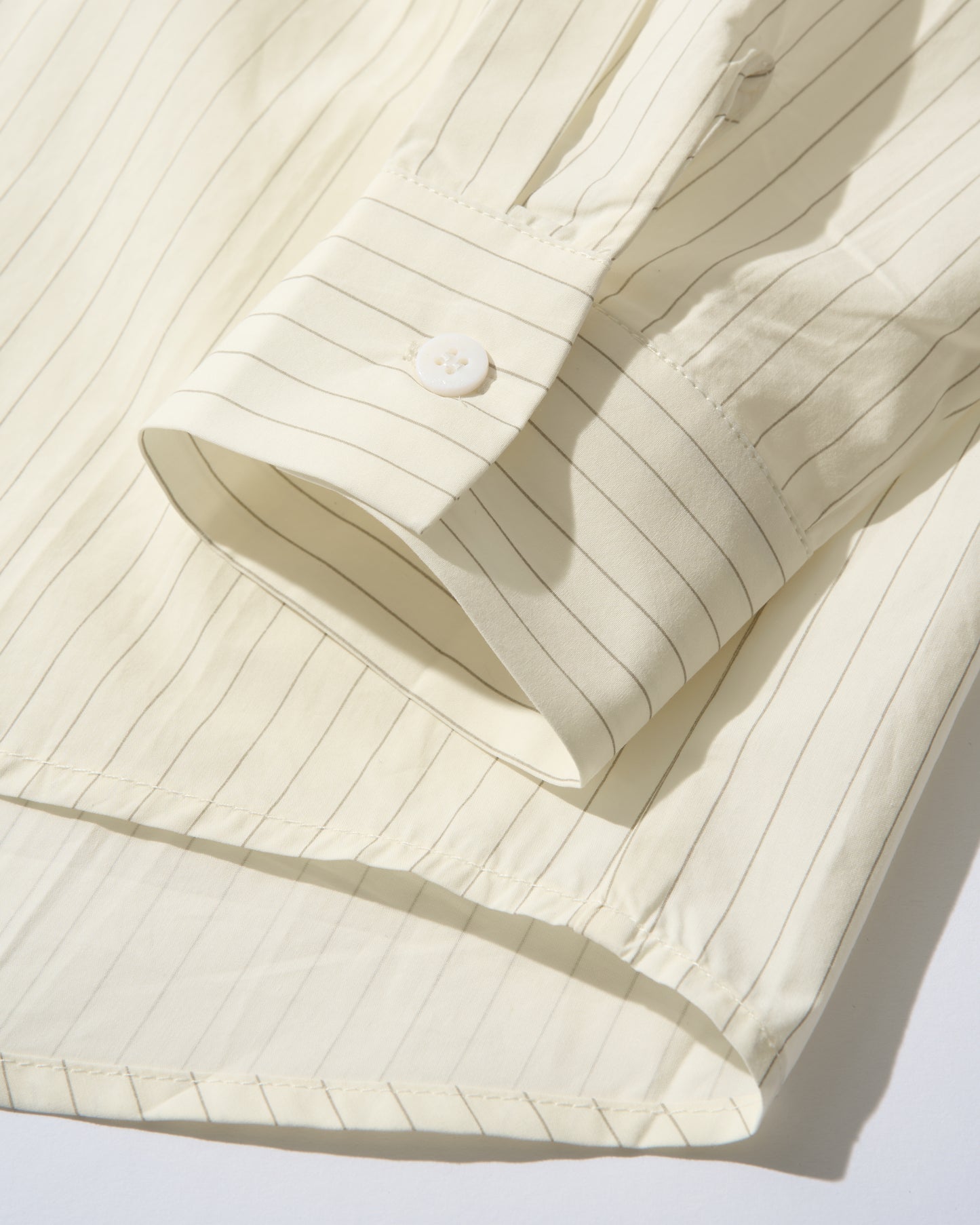 [4/9 new]Cotton Stripe Loose Shirt yellow