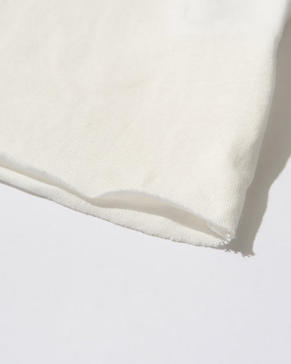 [5/21new]Cutoff Linen Tee  white  6月上旬〜下旬入荷