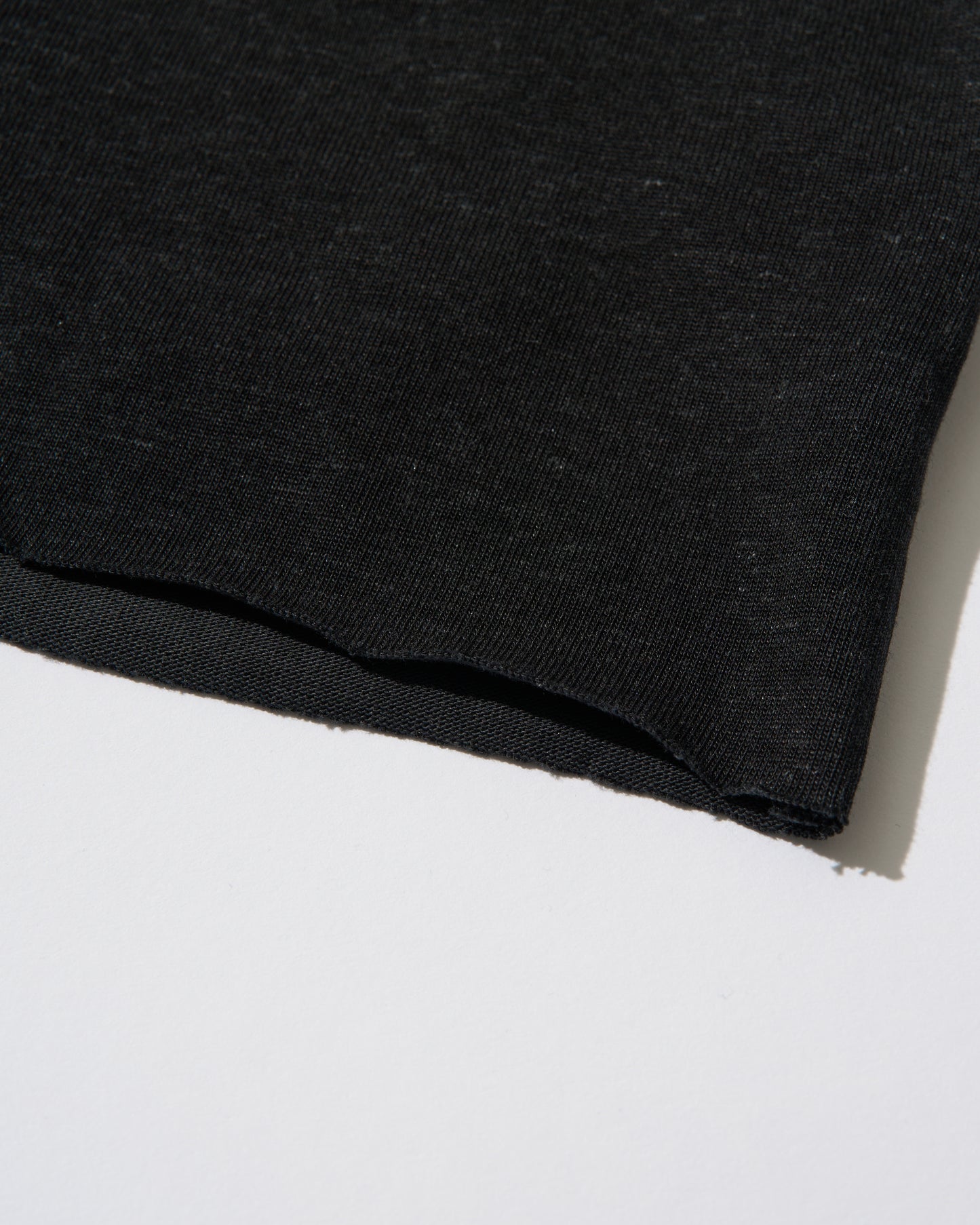 [5/21new]Cutoff Linen Tee  black  6月上旬〜下旬入荷