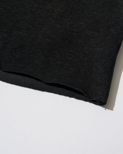 [5/21new]Cutoff Linen Tee  black  6月上旬〜下旬入荷