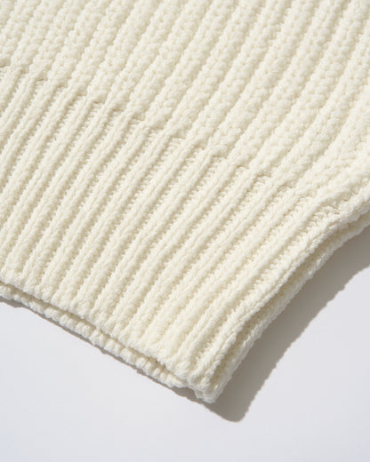 [5/7new]Raw Linen Knit Top Tank white 5月下旬入荷分