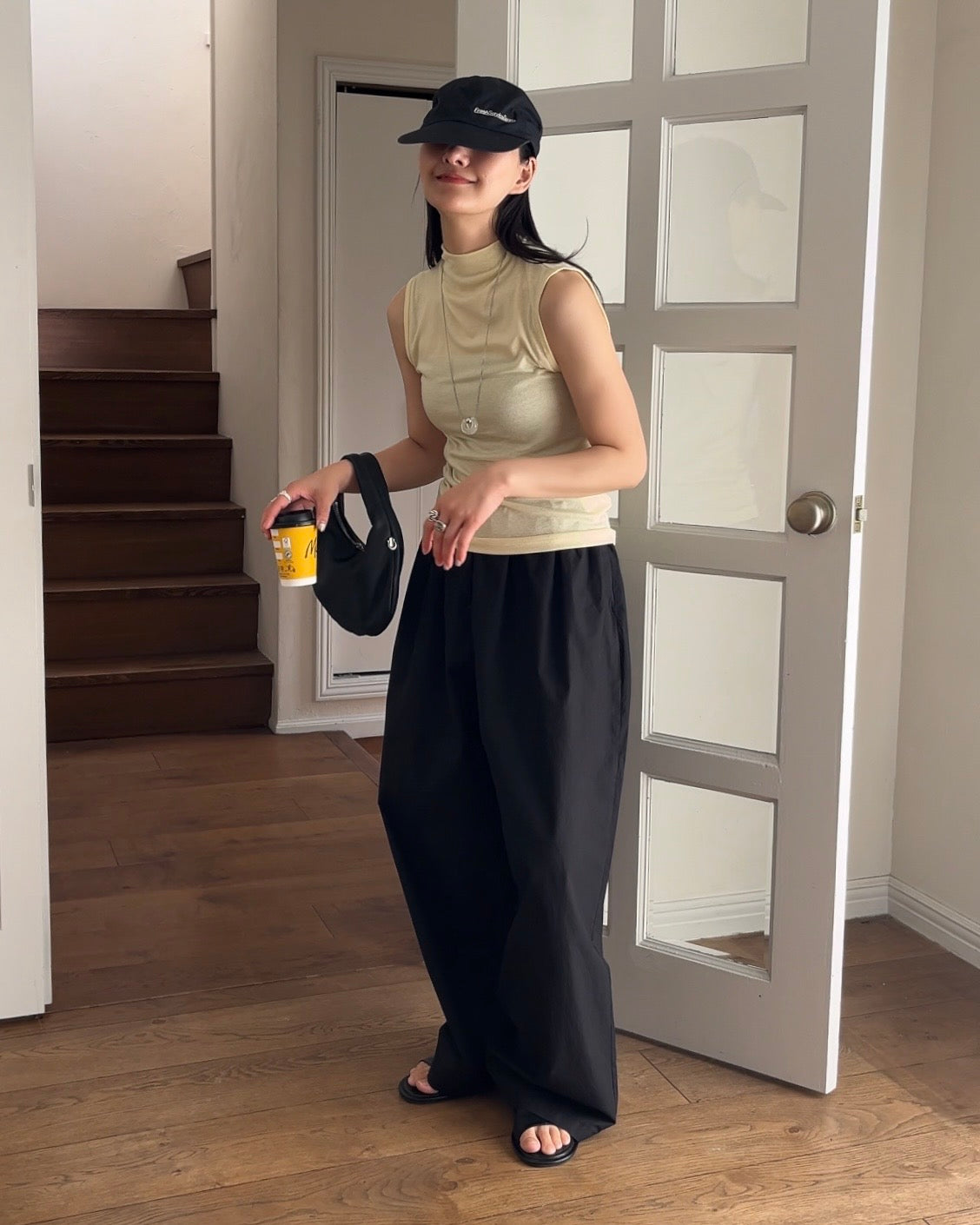 [4/16 new]Easy Form Pants  black 5月初旬入荷分