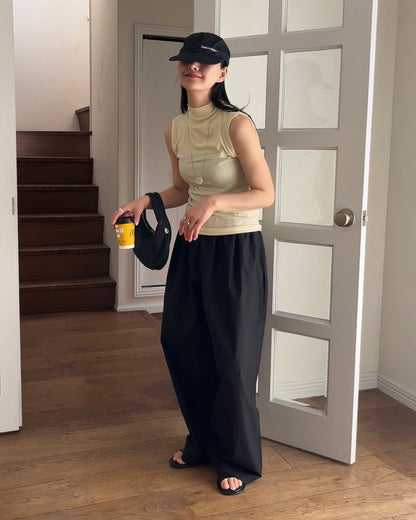 [4/16 new]Easy Form Pants  black 5月初旬入荷分