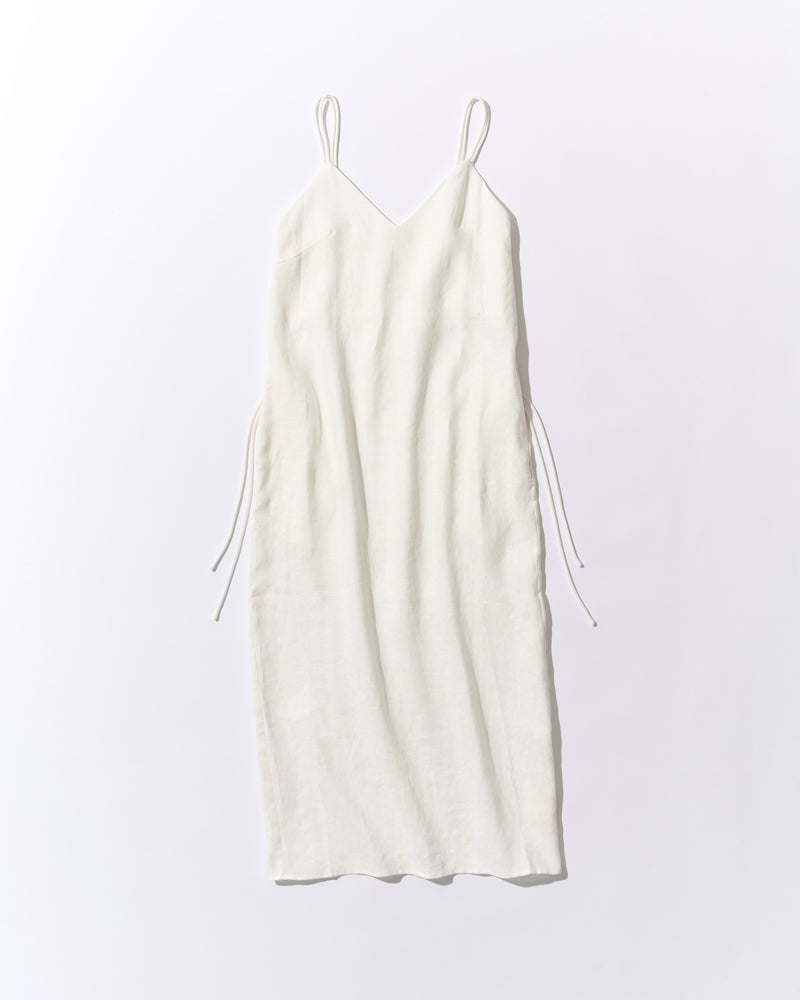 [7/2new]linen loop onepiece white