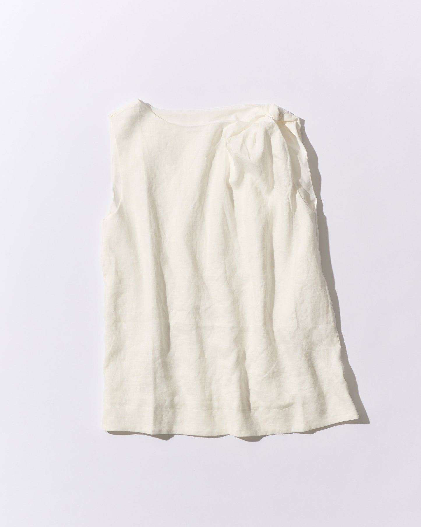 [8/13new]Shoulder Tie Linen Top